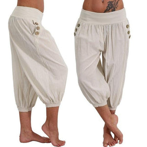 Women Summer Solid Harem Pants Loose - vendach