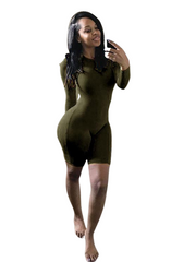 Load image into Gallery viewer, Long Sleeved High Neck Romper
