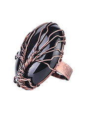 Load image into Gallery viewer, Natural Stone Tree of Life Rings
