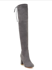 Load image into Gallery viewer, Ladies Thigh High Suede Boots
