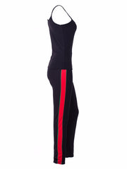 Load image into Gallery viewer, Two Piece Tracksuit w/ Spaghetti Strap Tank Top
