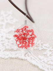 Load image into Gallery viewer, Handmade Resin Floral Pendant Necklace
