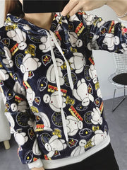 Load image into Gallery viewer, Comfy Long Sleeve Hoodie Sweater
