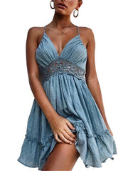 Load image into Gallery viewer, Summer Lace Dress Elegant
