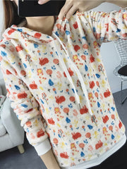 Load image into Gallery viewer, Comfy Long Sleeve Hoodie Sweater
