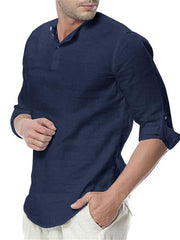 Load image into Gallery viewer, New Men&#39;s Summer Long Sleeve Cotton Shirts - vendach

