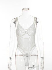 Load image into Gallery viewer, Sheer Lace Bodysuit
