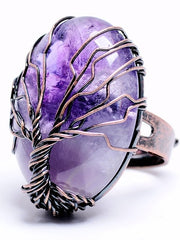 Load image into Gallery viewer, Natural Stone Tree of Life Rings
