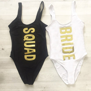 BRIDE and SQUAD Bodysuit Swimwear