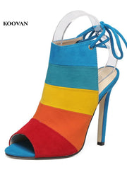 Load image into Gallery viewer, Multi-Color High Heels Shoes
