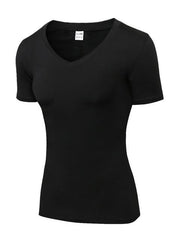 Load image into Gallery viewer, V neck T-shirt Women - vendach
