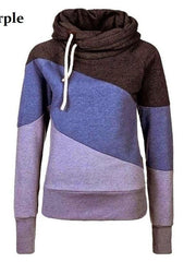 Load image into Gallery viewer, Women&#39;s Color Block Pullover Hoodies

