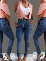 Load image into Gallery viewer, Frayed High Waist Jeans
