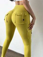 Load image into Gallery viewer, Scrunch Butt Leggings with back &amp; side Pockets
