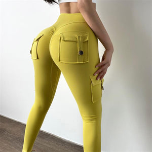 Scrunch Butt Leggings with back & side Pockets