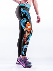 Load image into Gallery viewer, Leggings Fish Print Design
