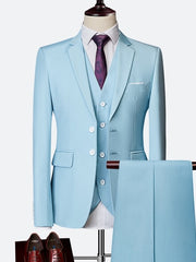 Load image into Gallery viewer, Slim Fit Tuxedos 3Pcs Set (Jacket+Pants+Vest)
