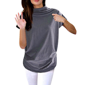 Turtleneck Short Sleeve T-Shirt