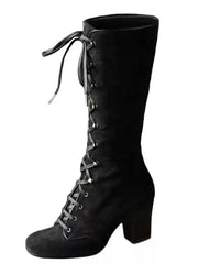 Load image into Gallery viewer, Front lace-up rider boots
