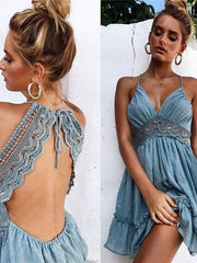 Load image into Gallery viewer, Summer Lace Dress Elegant
