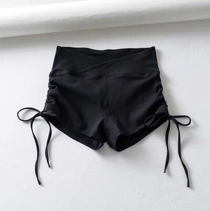 Sexy High Waist Shorts W/ Side Drawstring