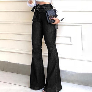 Women's Jeans High Waist Denim Flare Pants - vendach