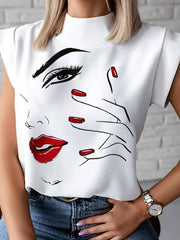 Load image into Gallery viewer, Women Elegant Lips Print Shirts - vendach
