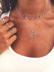 Load image into Gallery viewer, Wave Pendant Necklace Bundle
