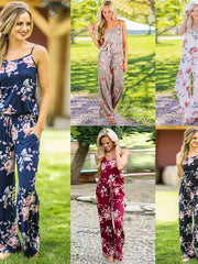 Load image into Gallery viewer, Comfy Floral Jumpsuit
