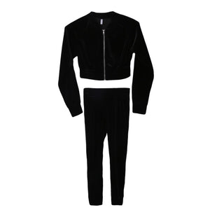 Velour/Velvet Tracksuit Set