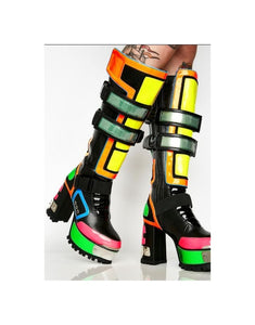 Multicolor Boots
