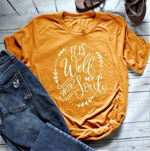 It Is Well With My Soul Short Sleeve T-Shirt