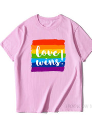 Load image into Gallery viewer, Pride LGBT Rainbow Cotton T Shirts - vendach
