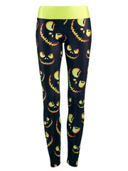 Load image into Gallery viewer, Halloween Leggings Lighting Pumpkin - vendach
