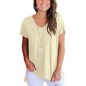 V-Neck Short Sleeve T-shirt