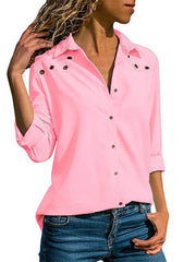 Load image into Gallery viewer, Elegant Long Sleeve Blouse Shirt - vendach
