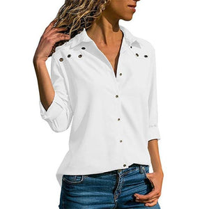 Elegant Long Sleeve Blouse Shirt - vendach