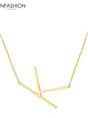 Load image into Gallery viewer, Letter Pendant Necklace
