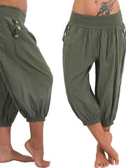 Load image into Gallery viewer, Women Summer Solid Harem Pants Loose - vendach
