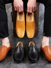 Load image into Gallery viewer, Men&#39;s Leather Moccasin Shoes
