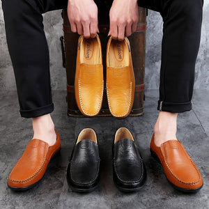 Men's Leather Moccasin Shoes