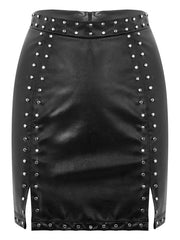 Load image into Gallery viewer, Faux Leather skirt
