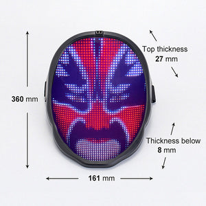 Bluetooth-compatible LED Mask