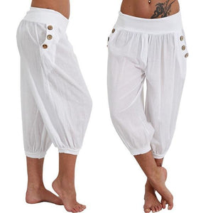 Women Summer Solid Harem Pants Loose - vendach