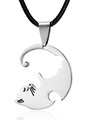 Load image into Gallery viewer, Couples Necklaces Ying-Yang Cats
