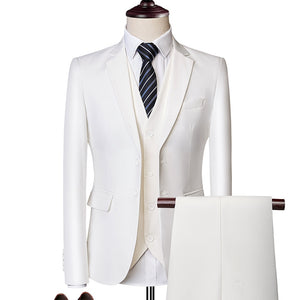 Slim Fit Tuxedos 3Pcs Set (Jacket+Pants+Vest)