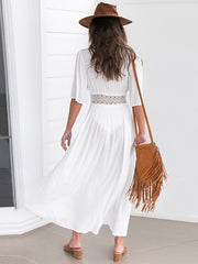 Load image into Gallery viewer, Crochet Lace Beach Dress
