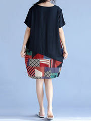 Load image into Gallery viewer, Patchwork Loose Dress
