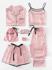 Load image into Gallery viewer, Pink Striped Pajama Set
