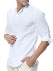 Load image into Gallery viewer, New Men&#39;s Summer Long Sleeve Cotton Shirts - vendach
